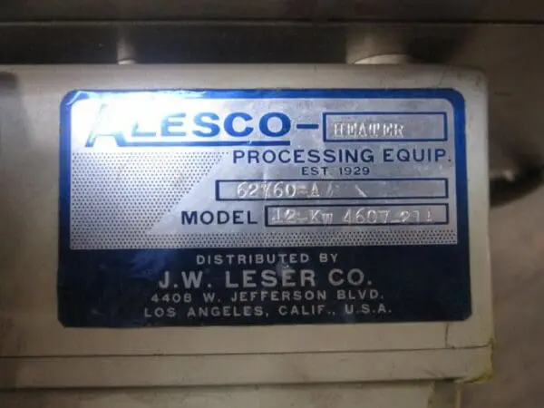 15 gallon Alesco, Refrigerated Tank - Image 4