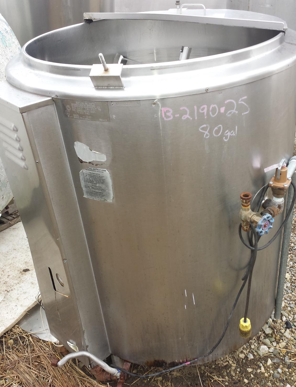 80 gallon Steam Kettle Schier Company New & Used Dairy Equipment